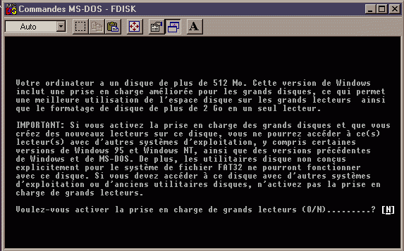 Le Fdisk Du Dos